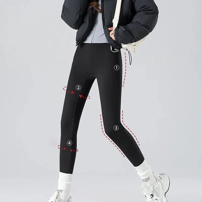 Out Wear High Waist Tummy Control Shark Leggings Women Autumn Outdoor Plus Fleece Leggings Sport Fitness Winter Warm Leggings