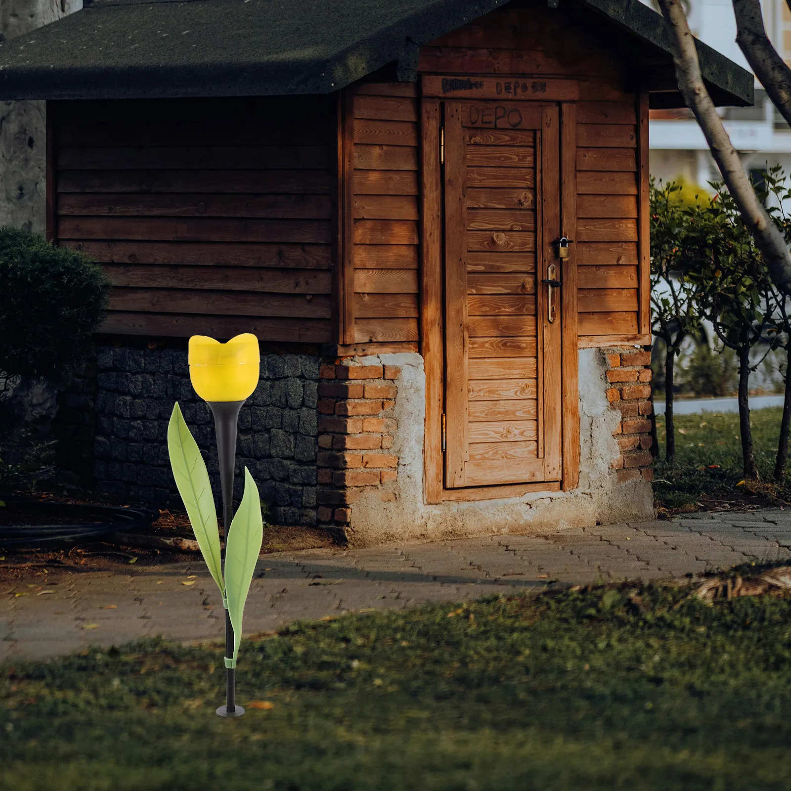 

2 PCS/Set Solar Tulip Lamp Flower Lights for outside Outdoor Garden Landscape Decor Lawn Backyard