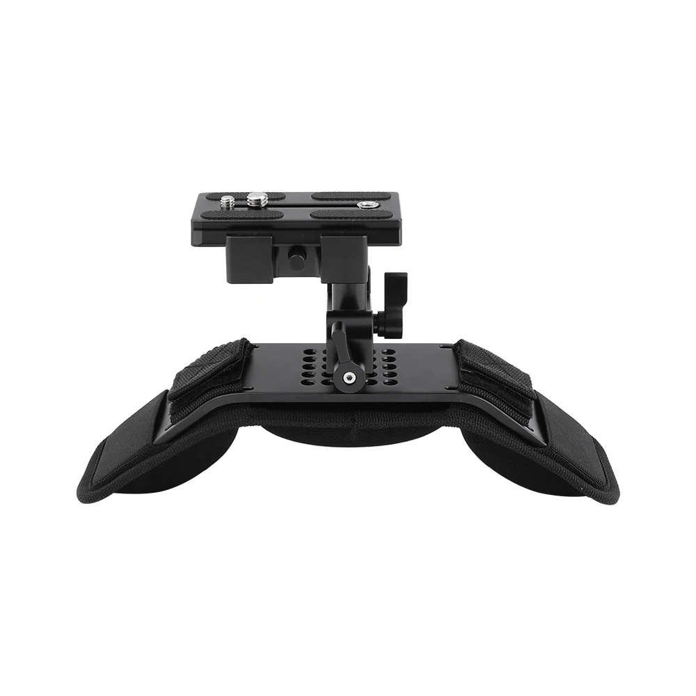 Soporte de hombro HDRIG Pro con montaje de placa de liberación rápida Manfrotto y bloque de rieles ajustable de 15mm