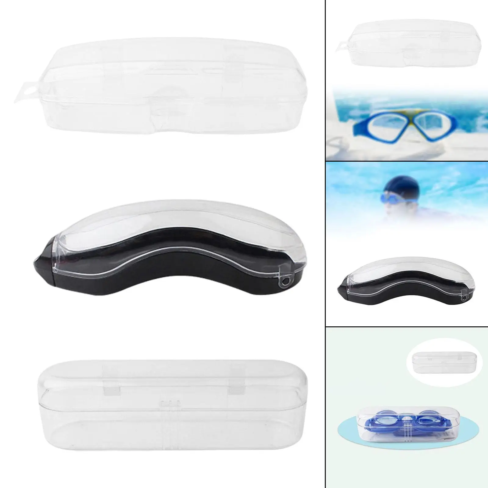 Étui de protection pour lunettes de natation pour hommes et femmes, boîte à lunettes légère, anti-poussière