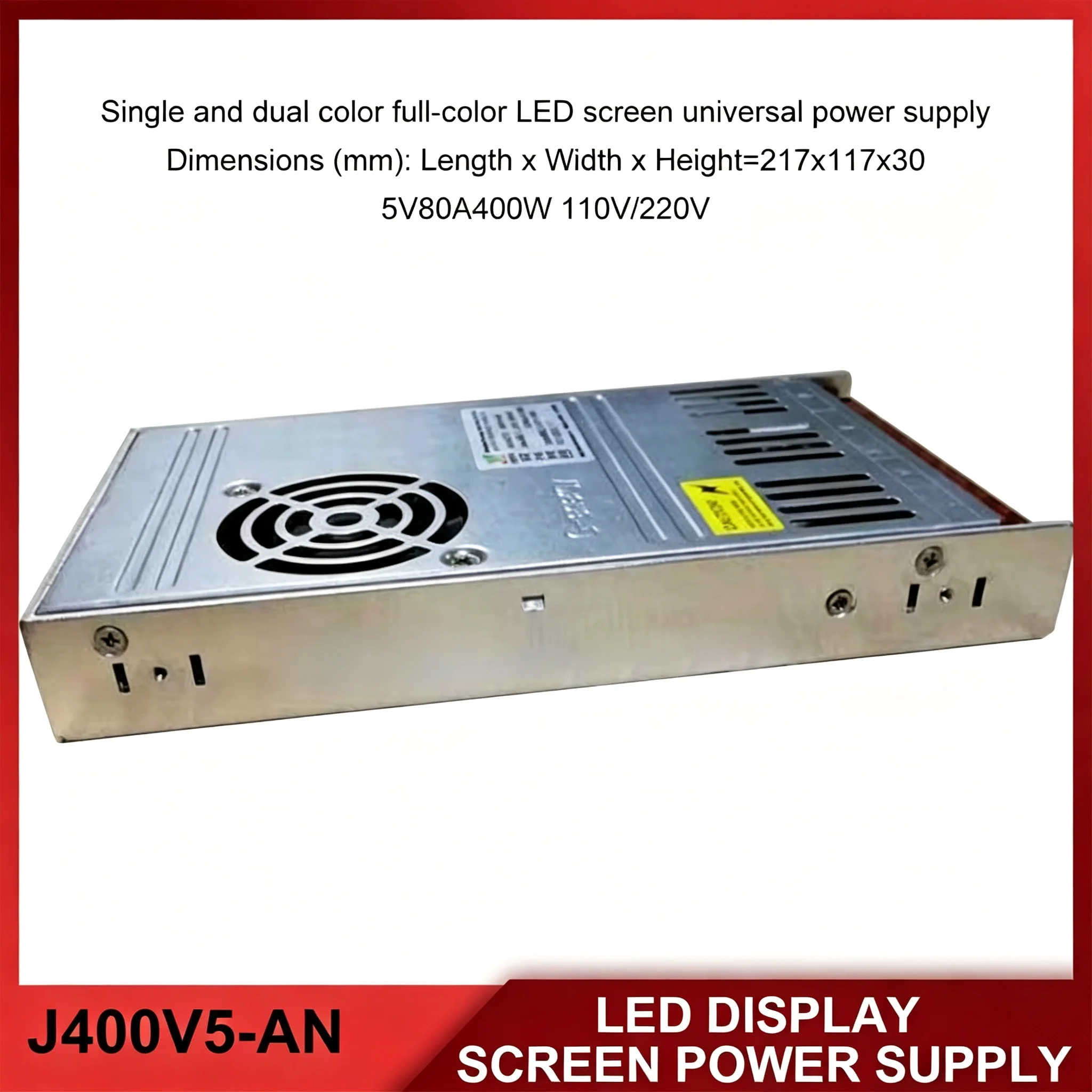 JPS400 400W LED Display Power Supply 5V 80A Full Color Electronic Advertising Screen Transformer Panel Signage