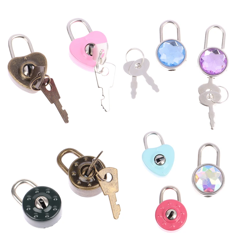 1pcs Mini Padlocks Key Lock With Key Luggage Lock For Zipper Bag
