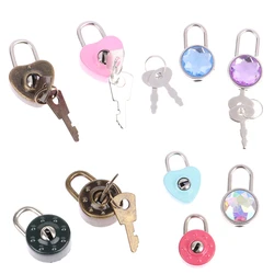 1pcs Mini Padlocks Key Lock With Key Luggage Lock For Zipper Bag Backpack Craft Diary Luggage Locks Decoration