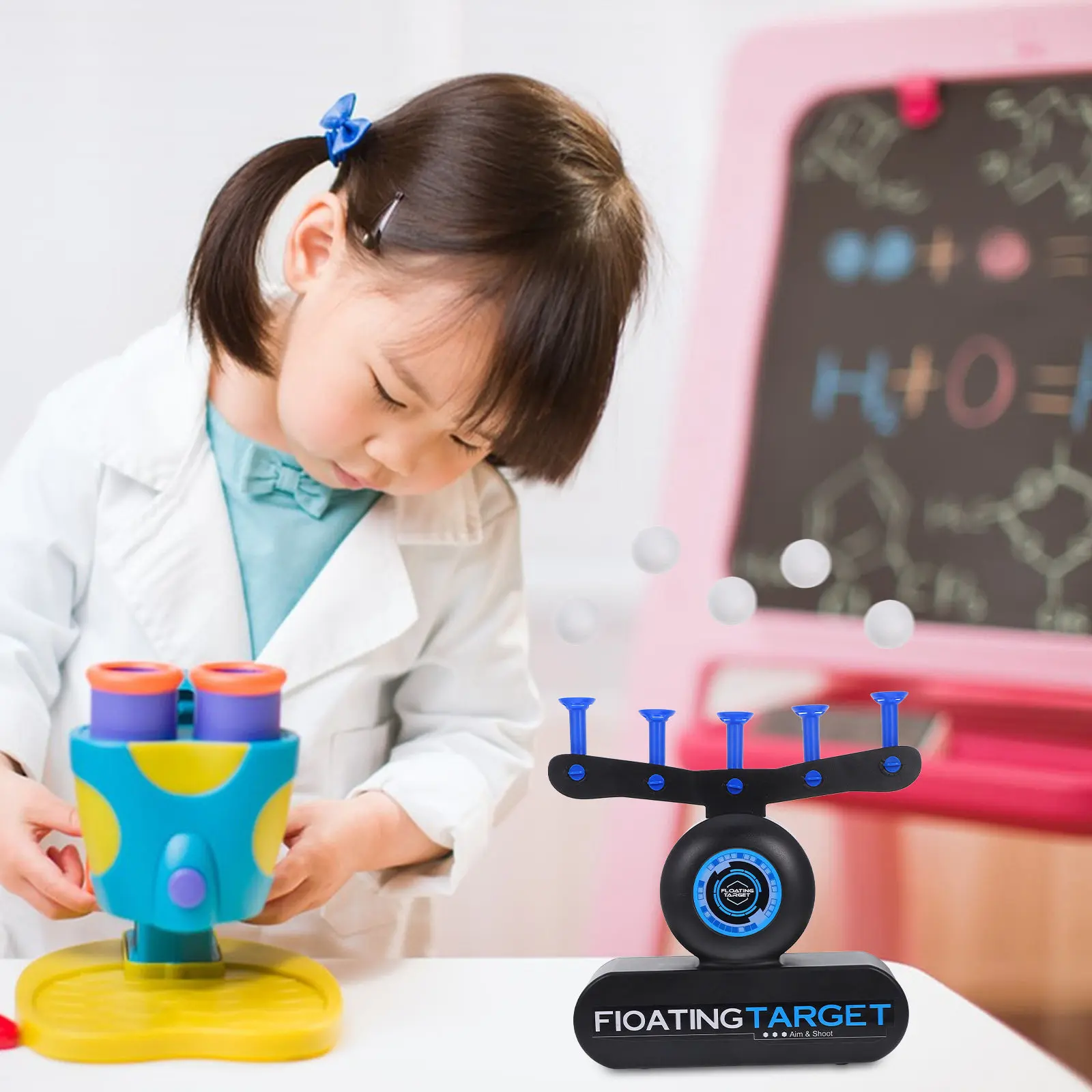 Floating Ball Target Electric Auto Reset Levitation Shooting Game for Kids Adults Enhances Concentration Coordination Skill