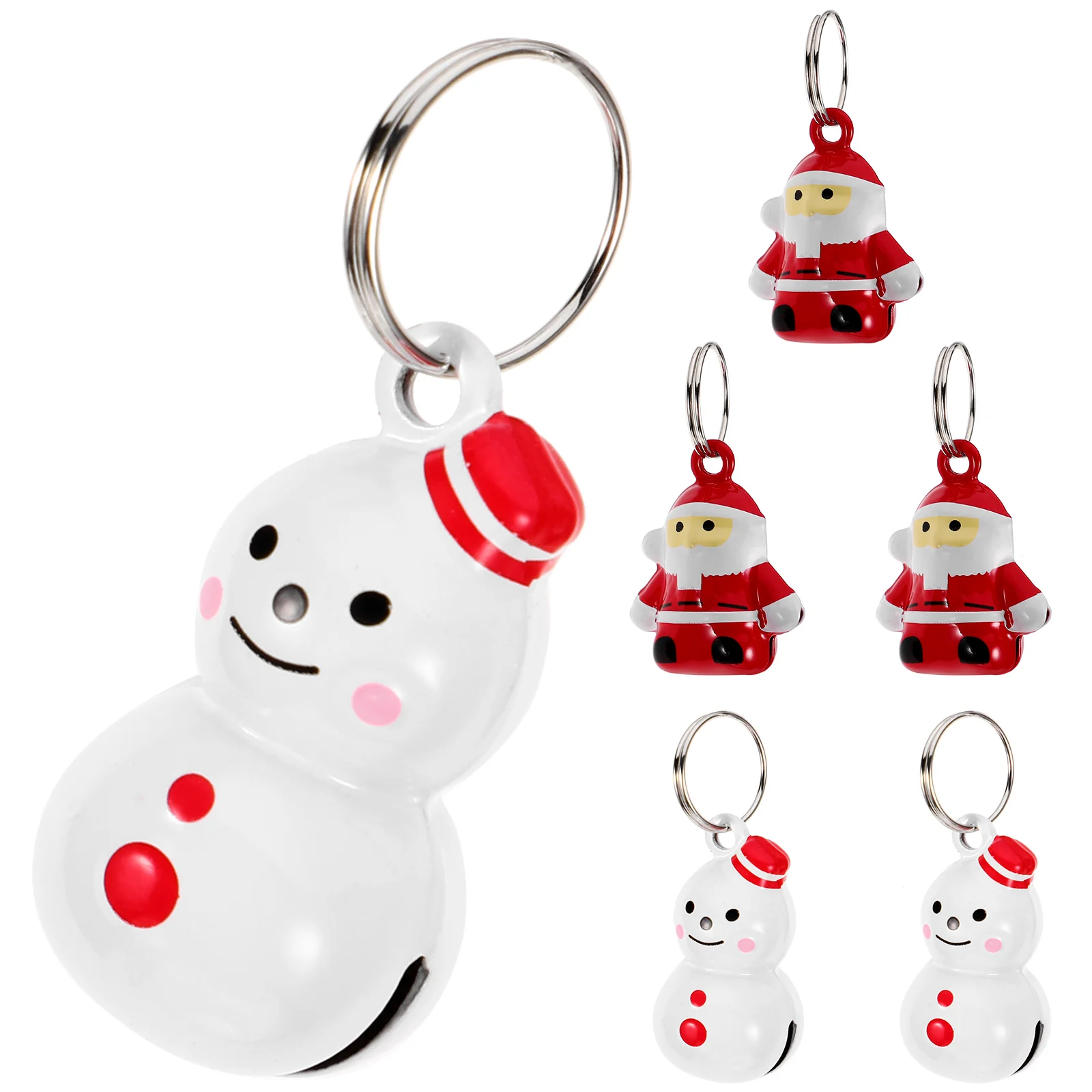 

6 Pcs Pet Collar Bell Cat Copper Bells Christmas Decor Accessories Hanging Pendant Cats and Dogs Mini