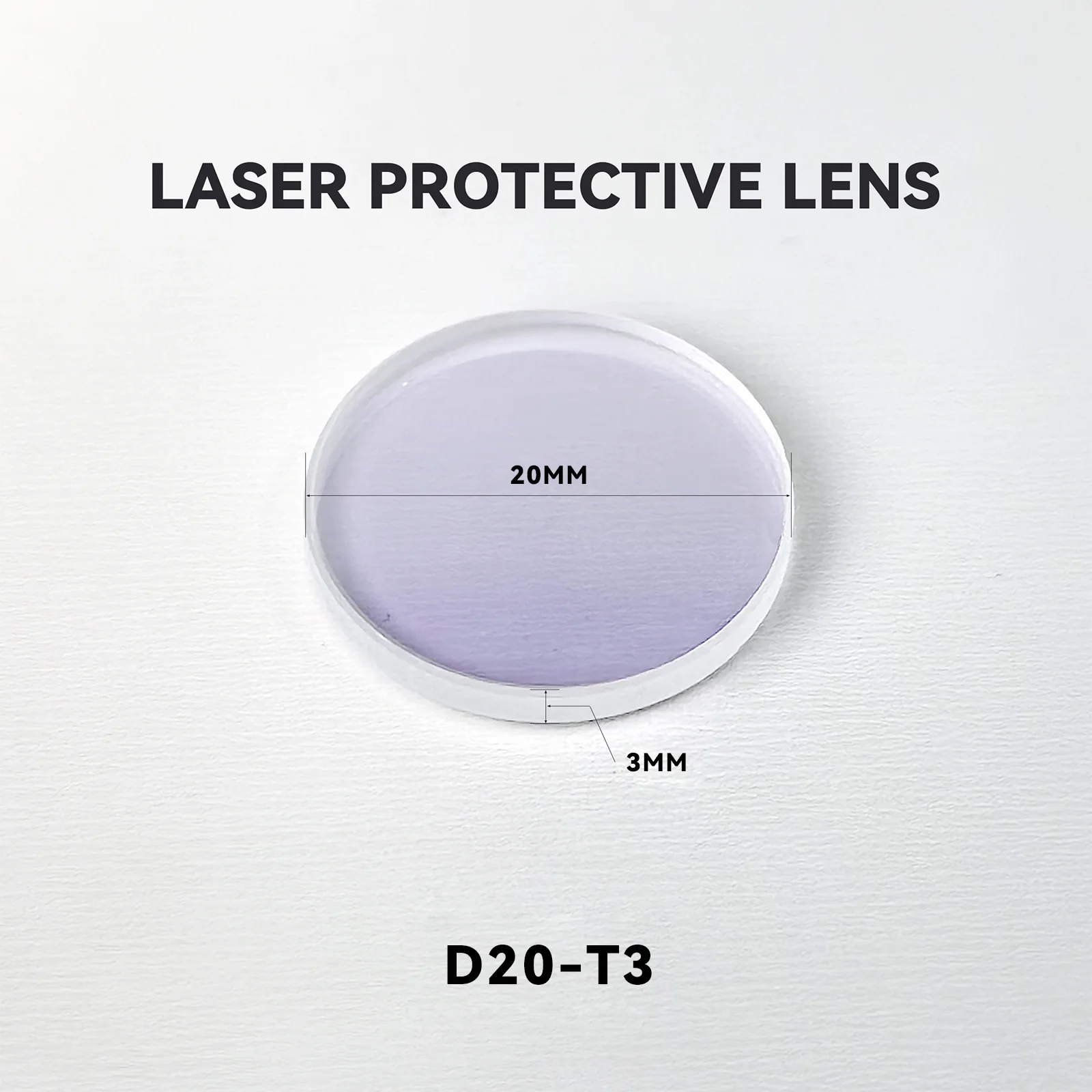 10 Pcs Laser Protective Lens D20*3mm for 1000-3000w 4 in 1 Handheld Laser Welding Machine, 1064nm Universal Laser Welding Lens Laser Protective Window Lens