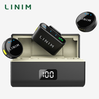 LINIM M8 Wireless Lavalier Microphone Noise Cancellation 23H Battery for iPhone Camera Type-C for Vlog Interview Live Streaming