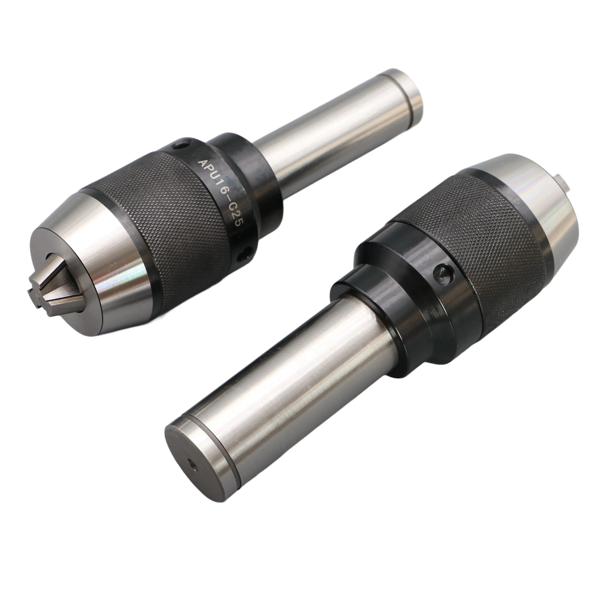 Chuck Bor CNC Tiga Rahang Pengencang Otomatis Terintegrasi APU13 APU16, Dudukan Perkakas C20 C25 C32 Batang Lurus