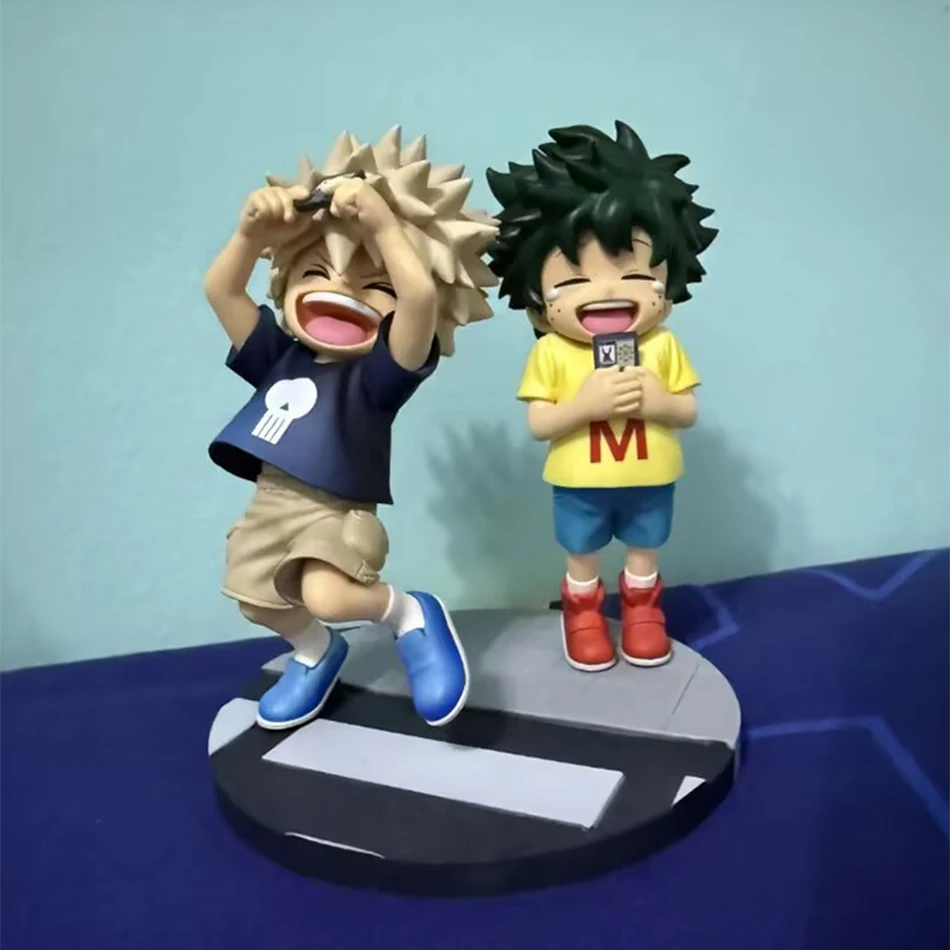 جديد وصول بطلي الأكاديمية الطفولة Izuku Midoriya/الطفولة Katsuki Bakugo PVC عمل نموذج أنيمي الكرتون لعبة مجسمة الهدايا