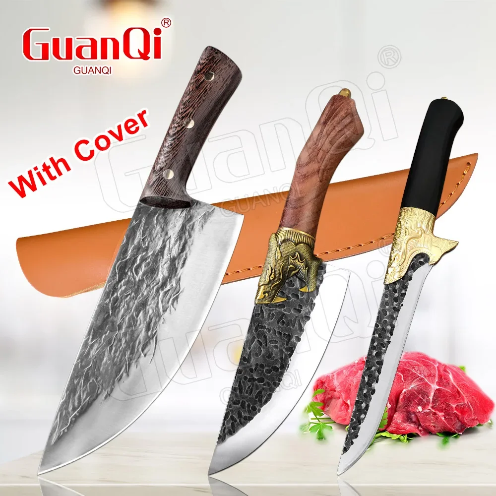 

Forged Boning Knife 5CR15Mov Stainless Steel Chinese Butcher Knife Beef Sheep Cutting Meat Cleaver Outdoor Hunting Accessories