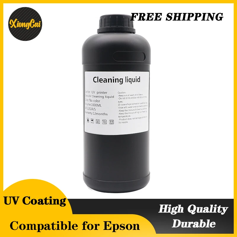 

UV Ink Coating for Epson UV Printer 1000ml per bottle UV Printer ink Coating for Acrylic Metal Glass Primer