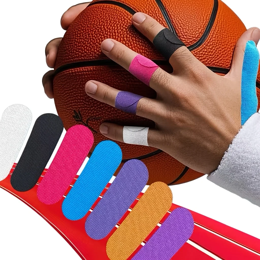 50pcs Skin tone elastic finger protection tape, bowling thumb anti abrasion tape, sports finger fixation support, anti friction