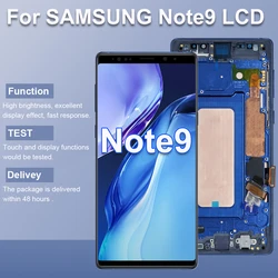 Note9 N960F N960F/DS TFT LCD Screen Assembly for Samsung Galaxy Note 9 LCD Display Touch Screen Digitizer with Frame Replacement