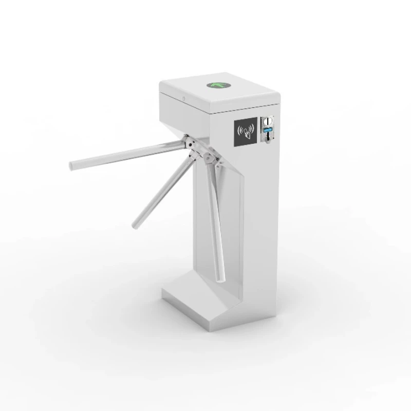 Coin Operated Waist Height Tripod Turnstile Gate RFID Card Toilet WC Coin Acceptor Tissue Dispenser 304 Stainless Steel IP54