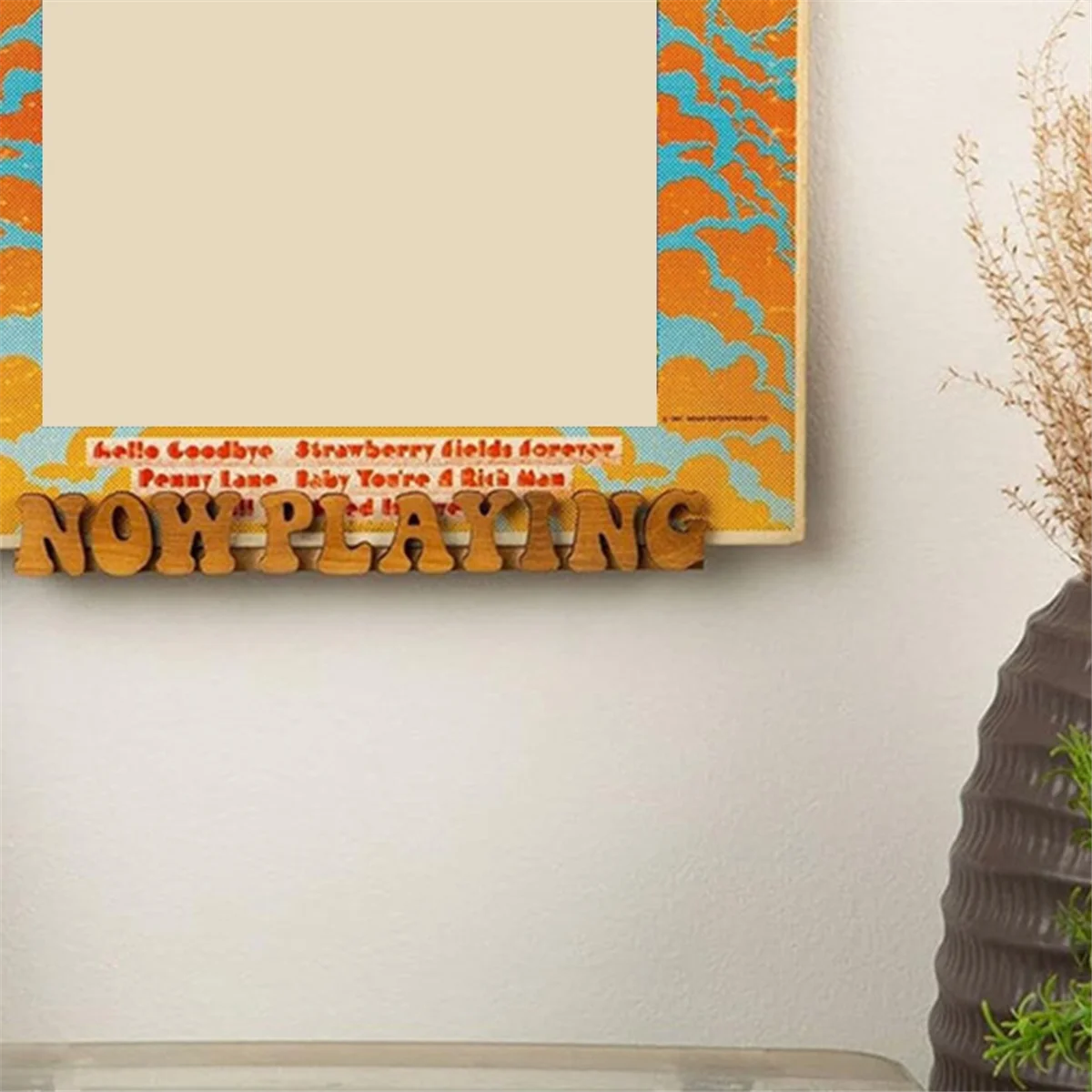 SMIEA الآن اللعب مسجل فينيل حامل عرض جدار جبل ألبوم الخشب الصلب الرف قوس تخزين معلق LP حامل للموسيقى