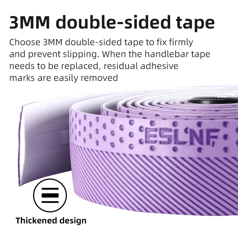 ESLNF Durable Comfortable Bicycle Handlebar Tape Non-Slip Wear Resistant Absorption Leather Handle Road Bike Handlebar Tapes image 6