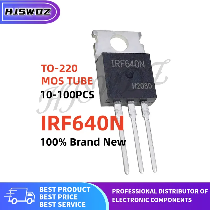 10/100PCS TO-220 IRF640N IRF640NPBF N-Channel MOSFET Field effect Transistor Best quality