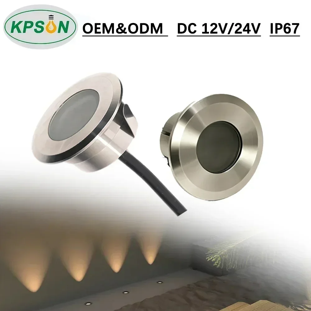 LED Decking Underground Lights Recessed Waterproof IP67 Stainless Steel Lights 2W/3W 12V/24V Outdoor Patio Steps Lawn Lighting