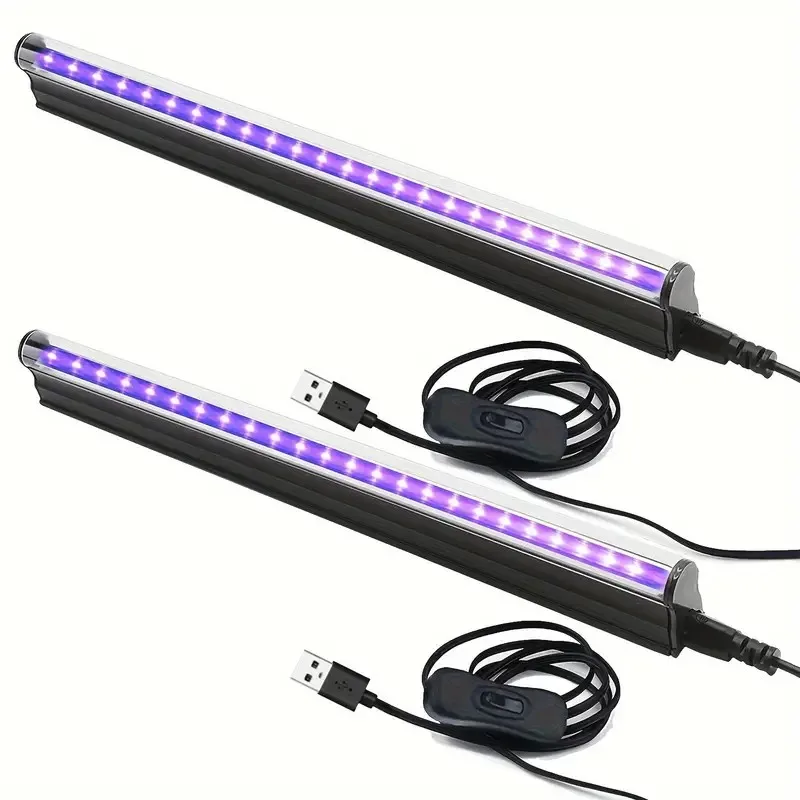 5W USB UV Light Blacklight Bar for Body Painting Blacklights 395nmTapestry Poster Glow Party T5 Tube UV Strip Lights for Cabinet