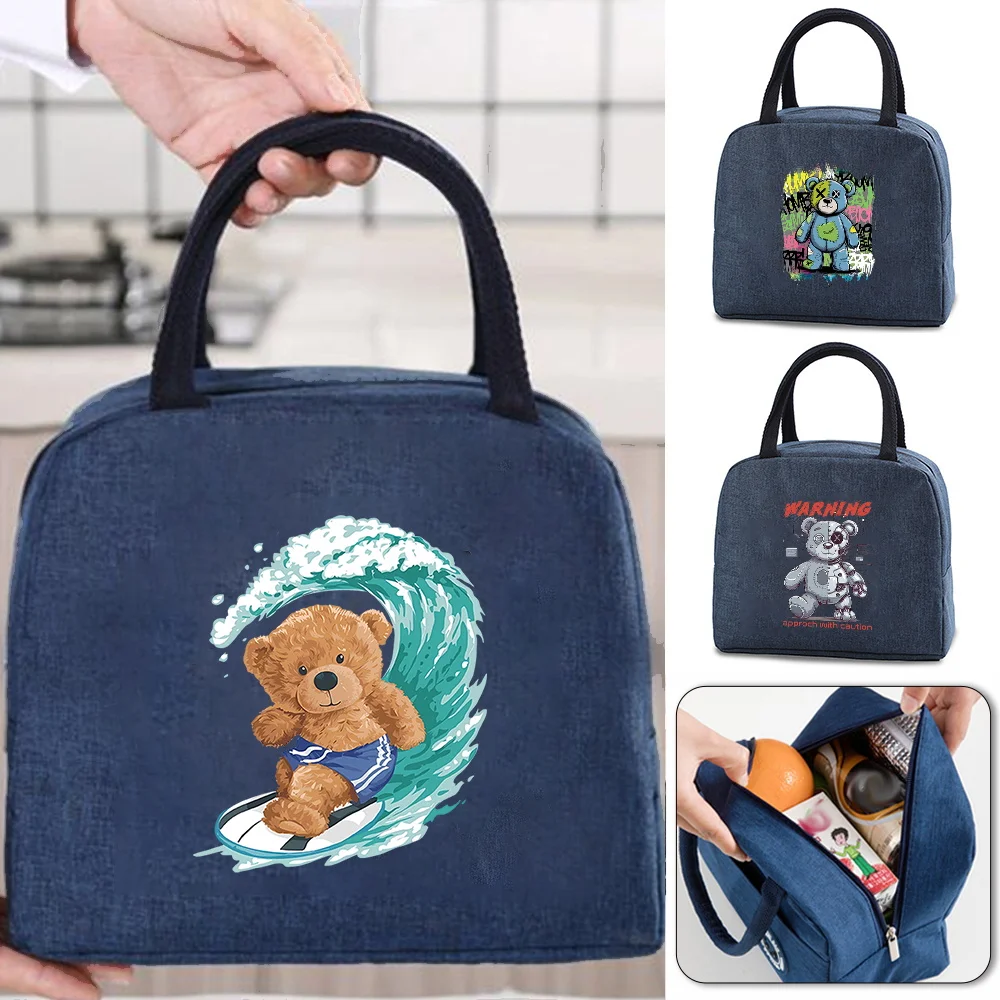 Handheld Lunch Bag Outdoor Bento Bag Lightweight Multifunctional Storage Organizer Unisex For Men And Women Daily Commute Use