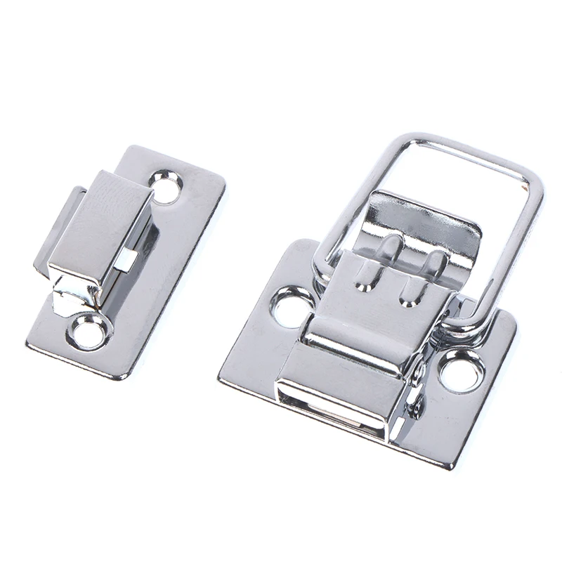 2 Pack Chrome Plated Stainless Steel Toggle Latches, Fastener Clasps for Suitcases, Storage Cases and Tool Boxes