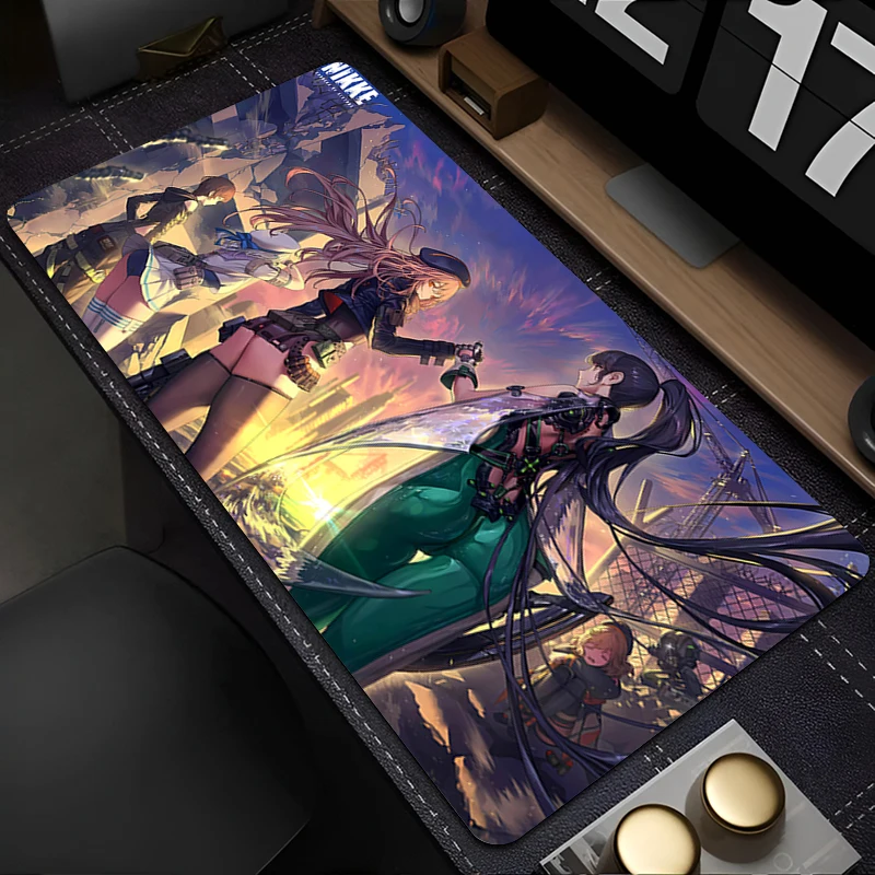 

Mouse Pad PC Accessories Keyboard Pad Office Desk Mat Anti Slip Cartoon Anime Mousepad NIKKE Natural Rubber Gaming Extended Pad