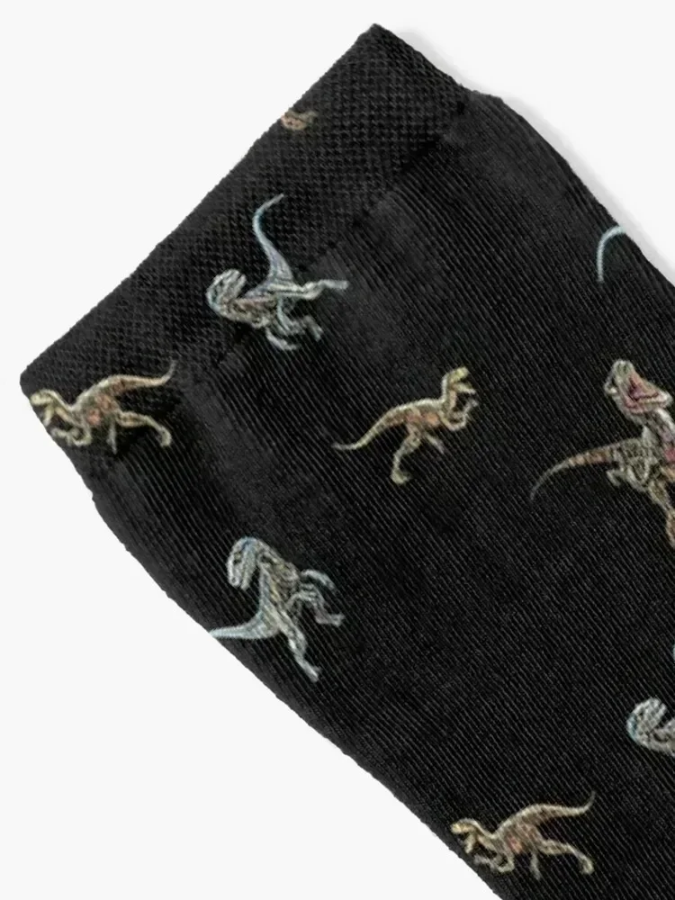 Velociraptor Dinosaur Pattern Socks ankle Stockings compression Hiking boots Socks Female Men's