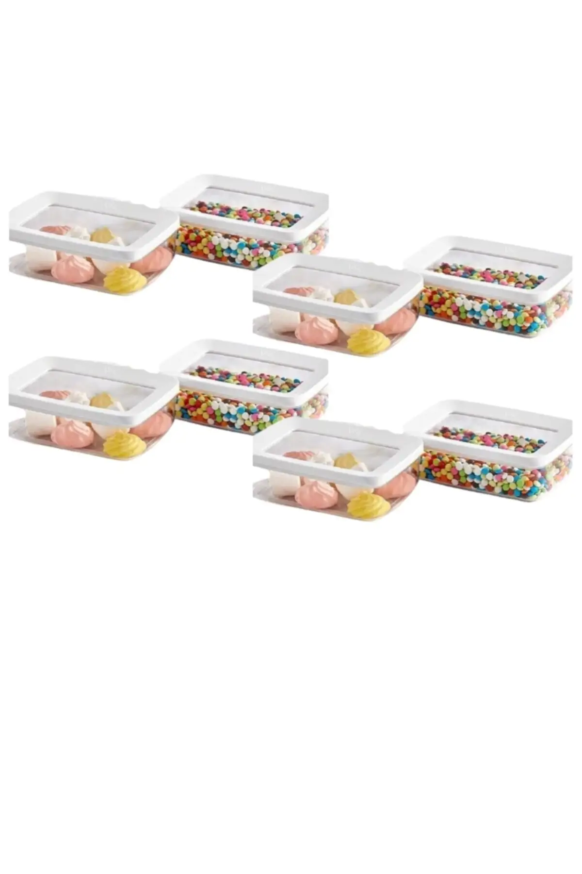 

DOLBOVI 8 pcs 600 Ml Vipahmet rectangular storage container