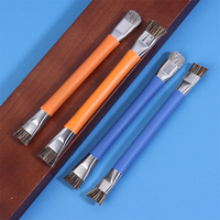Mobile Phone Repair Cleaning Brush ESD Double Headed Brush Hard Brushing Brush Anti-Static Brushes For Mobile Motherboard