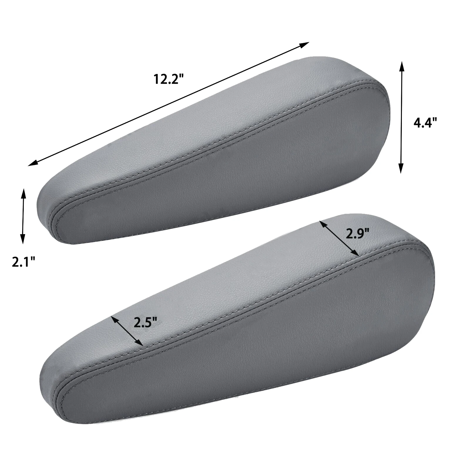 Imagem -02 - Couro Microfibra Substituição Capa para Lexus Gx470 Assento Braço Auto Acessório Impermeável Resistente ao Desgaste Guarnição Par
