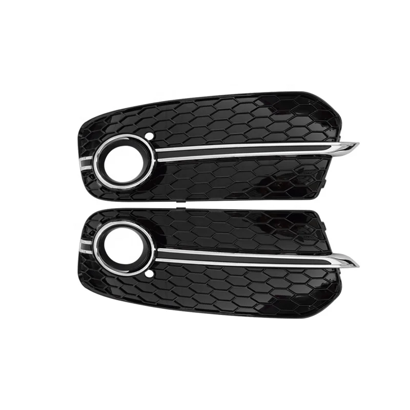 For Q5 Fog Light Grill Upgrade SQ5/RSQ5 Front Lower Bumper Grill Fog Lamp Grille Cover For Q5 2013-2017