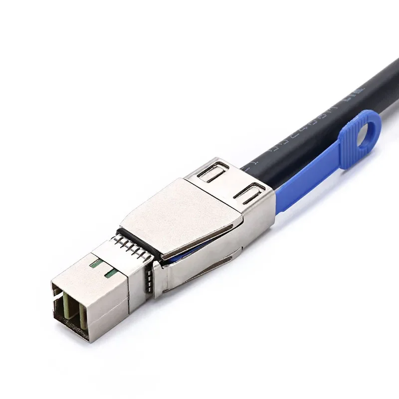 Mini SAS HD SFF-8644 To SATA Cable 180/90 degree 4 port 7Pin, SFF8644 to 4 SATA 7P 12GB for Hard Disk Data Server