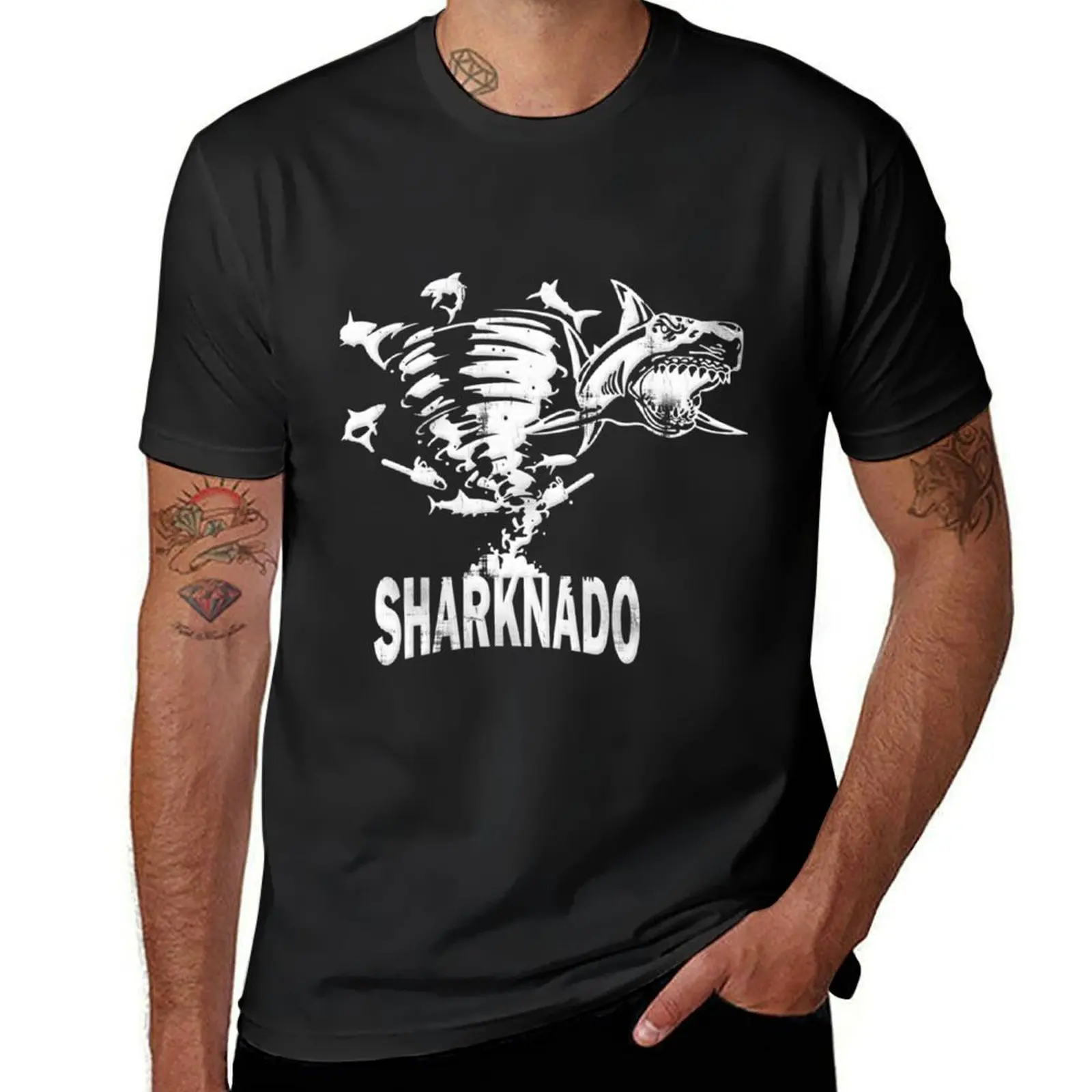 Sharknado Essential T-Shirt Short sleeve tee for a boy blacks kawaii clothes oversized t shirts for men
