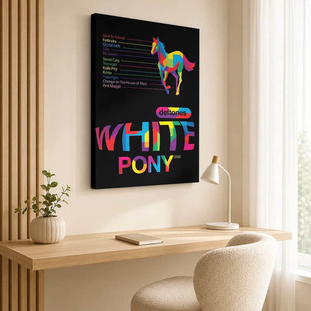 Deftones Private Music Snake Framed Canvas Print Poster Customized Retro Music Wall Paintings Decoration for Bar Ready to Hang