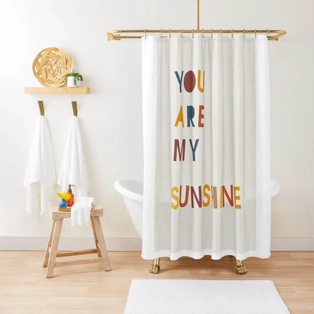 

You are my sunshine, Abstract, Mid century modern kids wall art, Nursery room Shower Curtain Anime Bathroom Shower Bath Curtain
