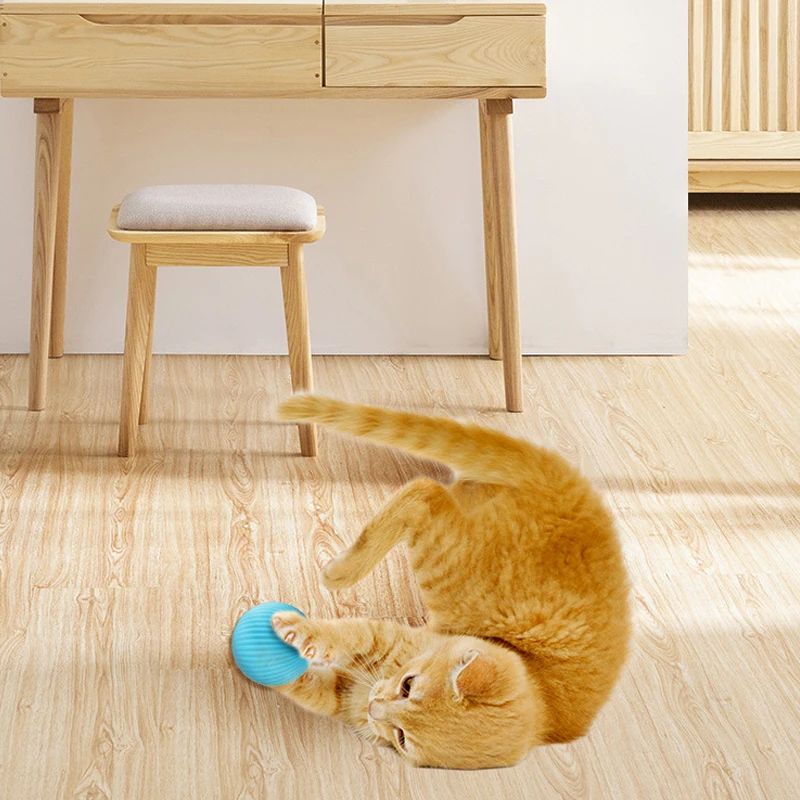Electric Cat Ball Toys Automatic Rolling Smart Toys for or Animal onomatopoeia toys Training Kitten for Indoor Interactive