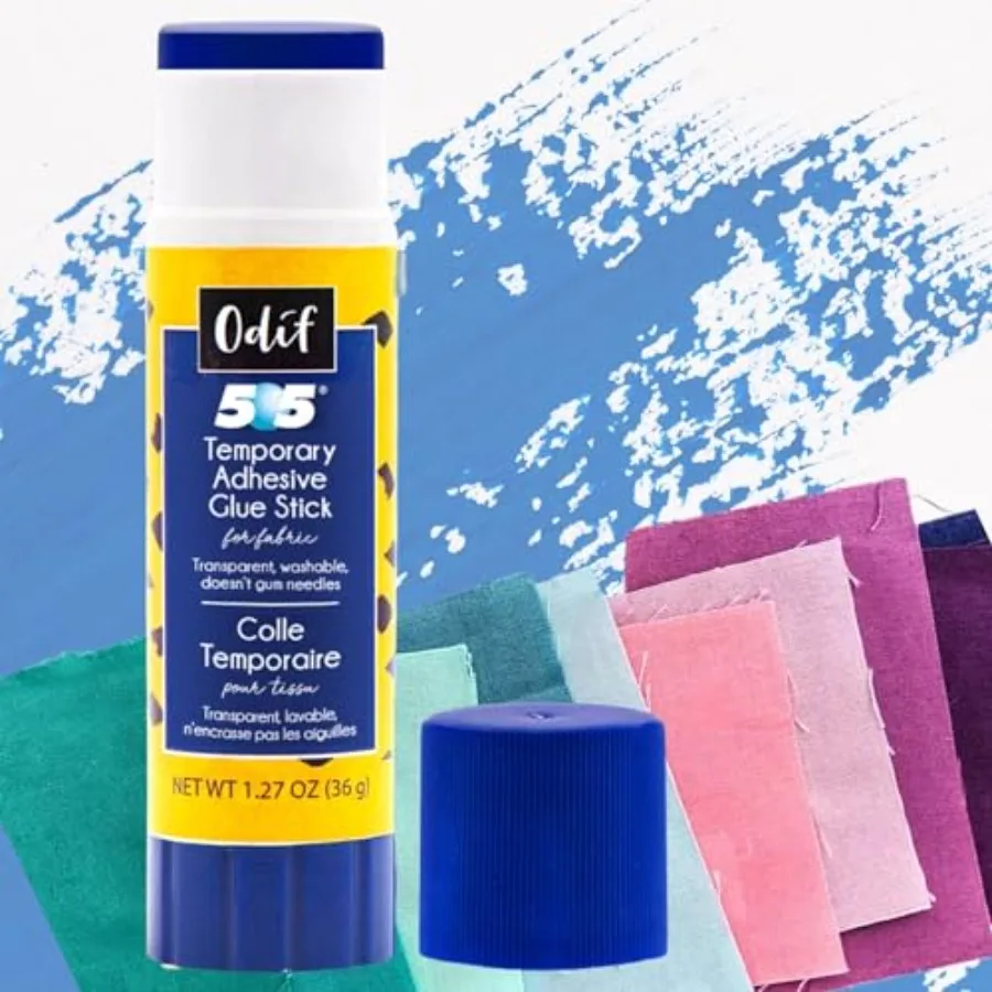 Odif Temporary Adhesive Glue Stick 1.27 oz 1,Blue