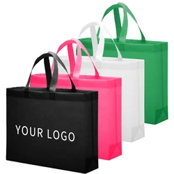 Bolsa de compras de bolsa de mano no tejida para promoción y publicidad 10/20 piezas al por mayor 100 piezas logotipo personalizado/tarifa de impresión no incluida