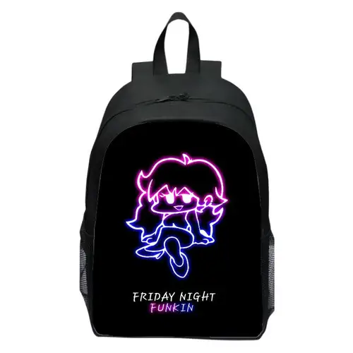 Imagen 2 del producto Friday Night Funkin Mochila infantil Mochila de moda para estudiantes de primaria, secundaria y secundaria