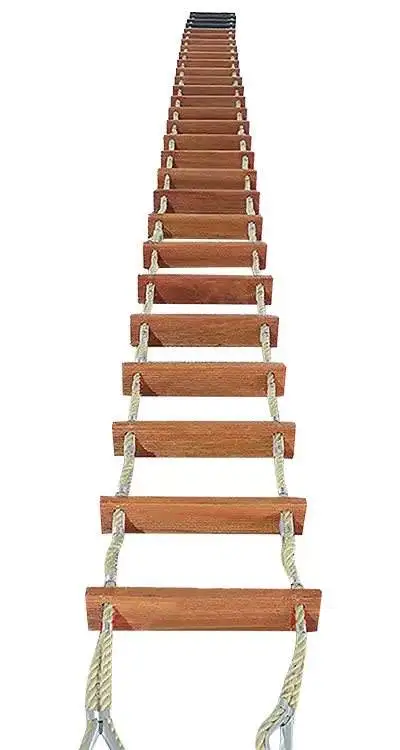 Marine Rope Ladder Easy Handling Marine Emergency Ladder CCS Approved Embarkation Safety Step Ladders