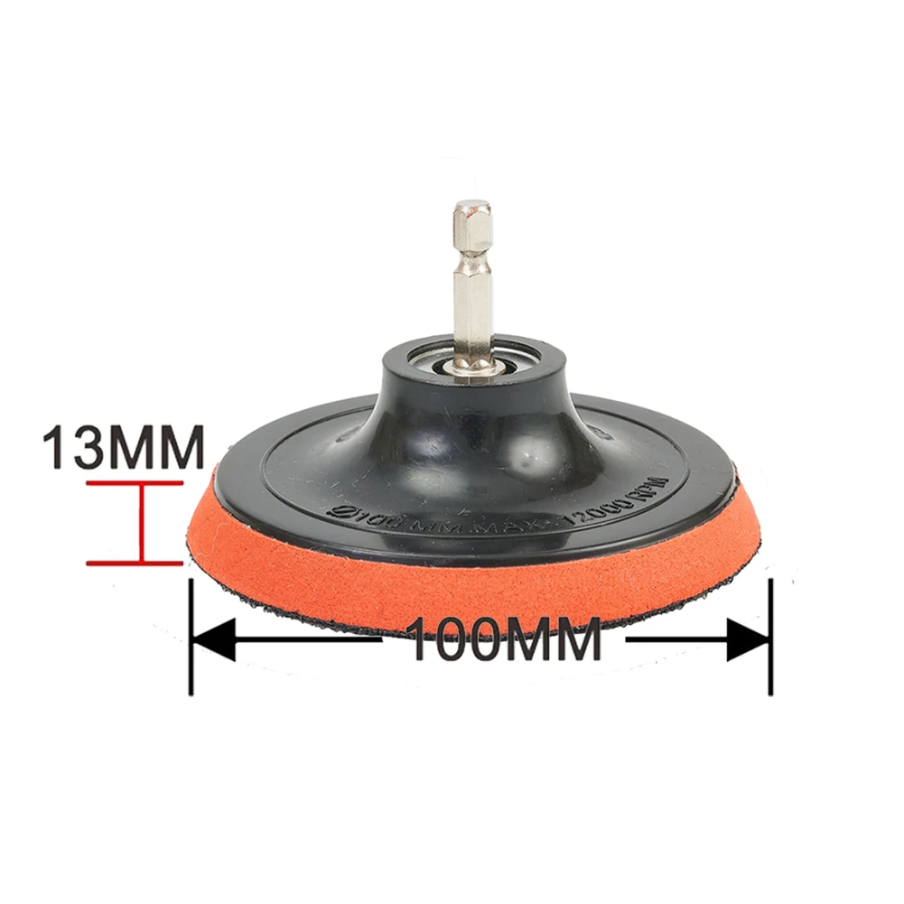 10-pack 4-inch Sandpaper 100mm Hooks And Loop Sandpaper, With Backing M10 Set For Drill Grinder Rotary Tools