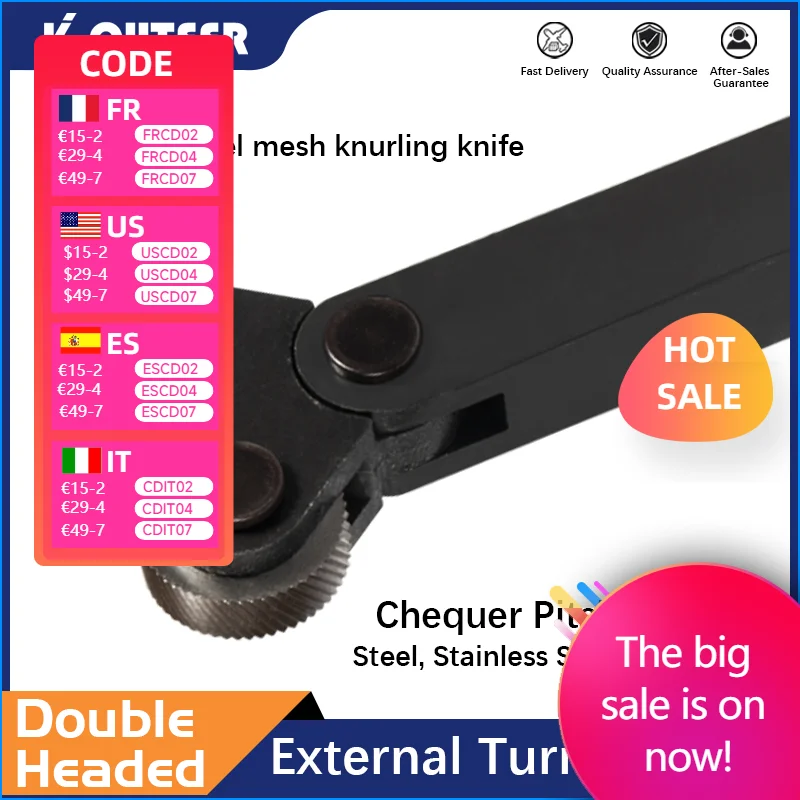 

6PCS 0.5mm 1.0mm 1.5mm Inner Hole Embossing Wheel +Reticulated grain Knurling Knife 1PC 20mmx18mm Steel Lathe Tool Holder Hob