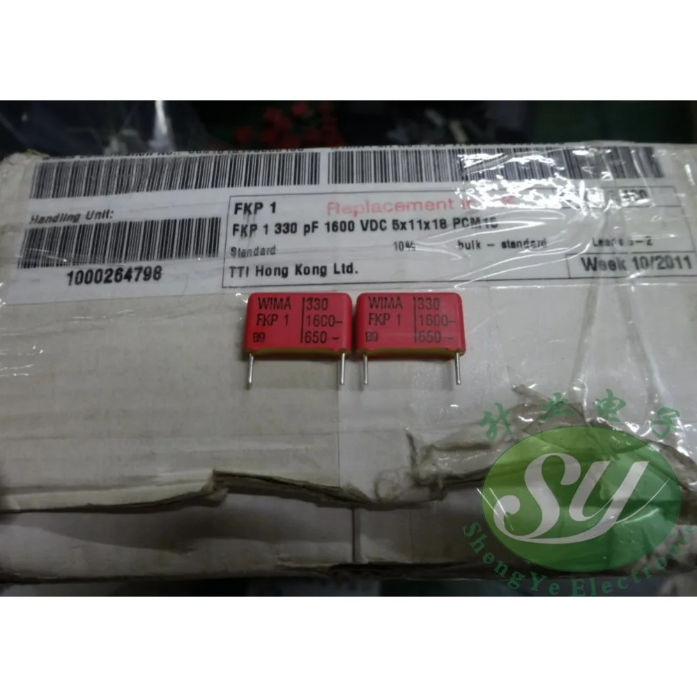 

10PCS FKP1 0.00033uF/1600V 0.33nf 330pf 331 brand new 15mm film capacitor