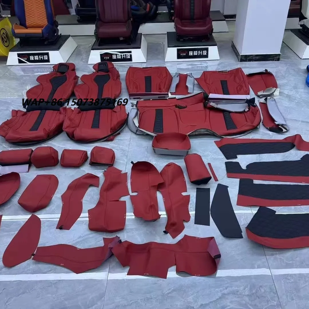 Leather Cover and Sponge For X3 X5 X6 M3 M5 Series Upgrade M Car Interior Accessories Sports Racing Bucket Seat