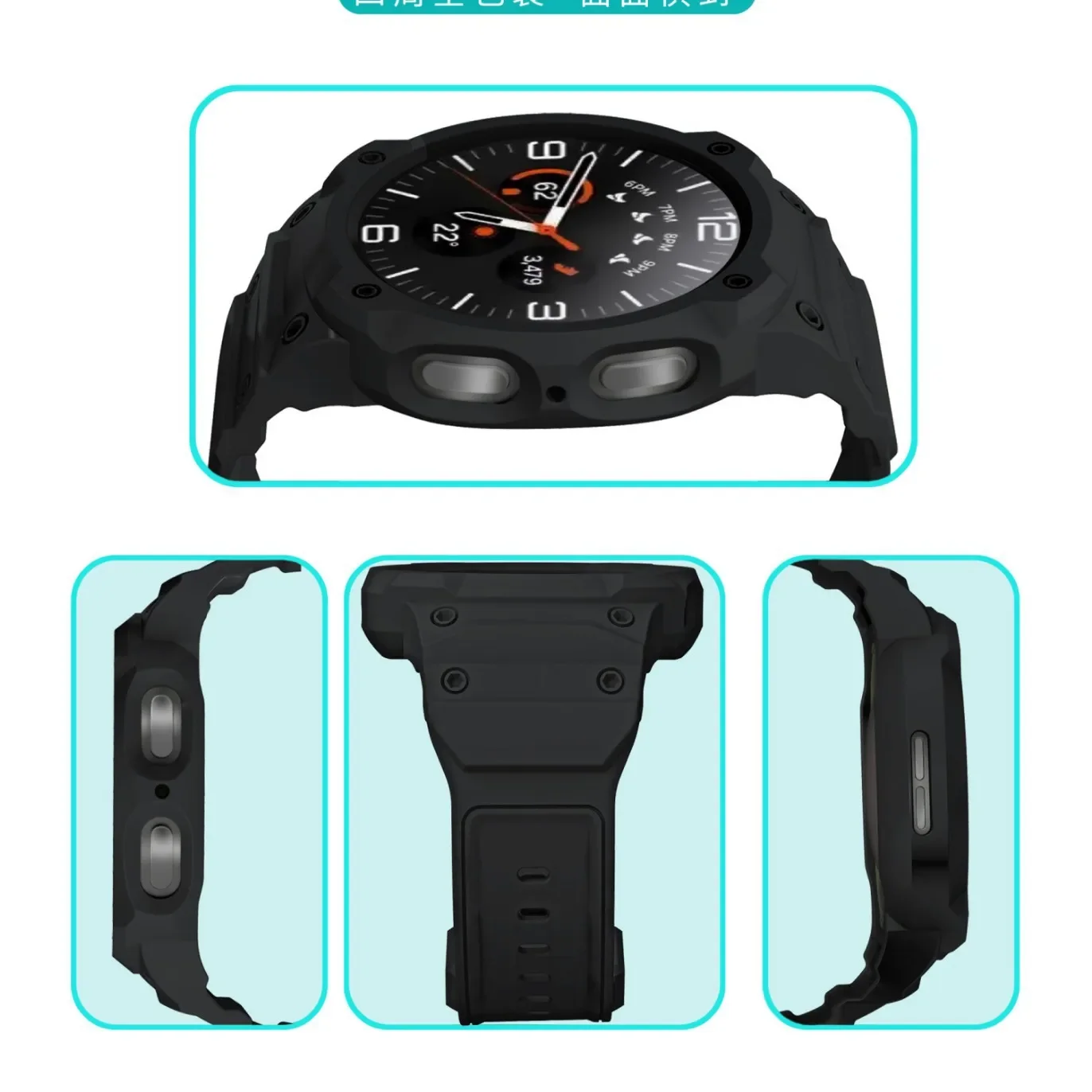 Силиконовый ремешок для часов, чехол из ТПУ для Samsung Galaxy Watch 8, 40 мм, 44 мм, спортивный ремешок-браслет Correa, чехол для Galaxy Watch 8, ремешок