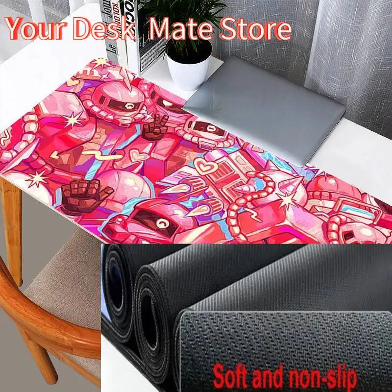 

Large Mouse pad pc speed For e-sports players 800x300 Laptop Computer Keyboard desk Mat xxl Gundam Zaku II mousepad