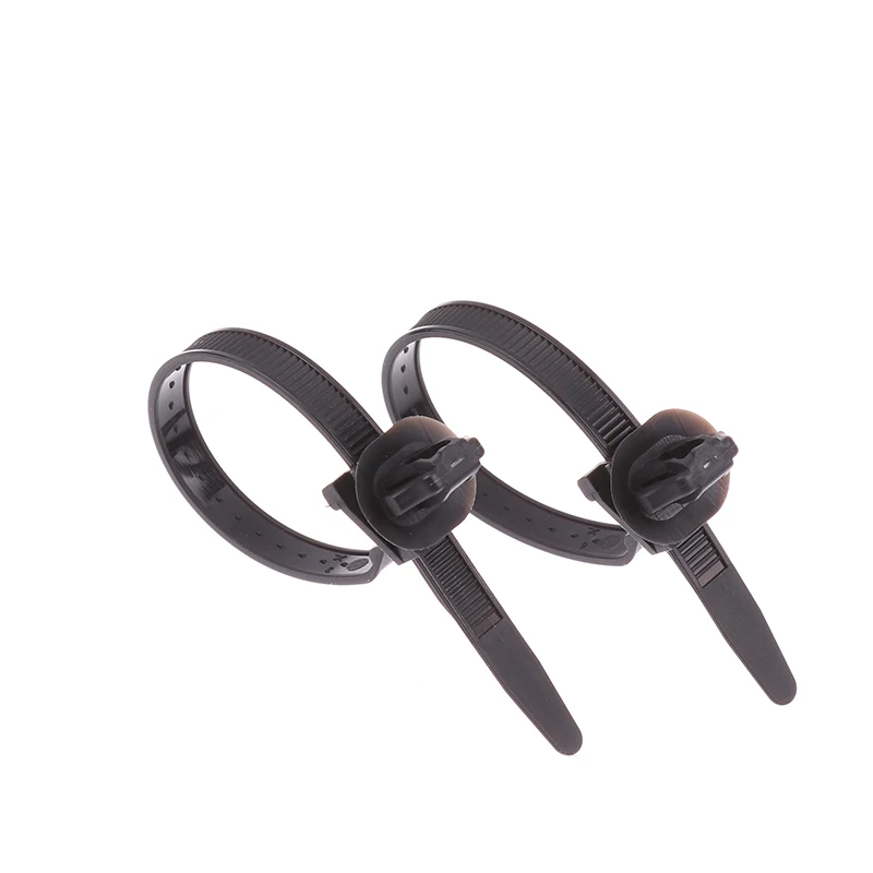 10PCS Nylon Plastic Vehicle Motocycle Cable Tie Car Wiring Harness Retainer Clip Push Mount Auto Fasteners Black Color