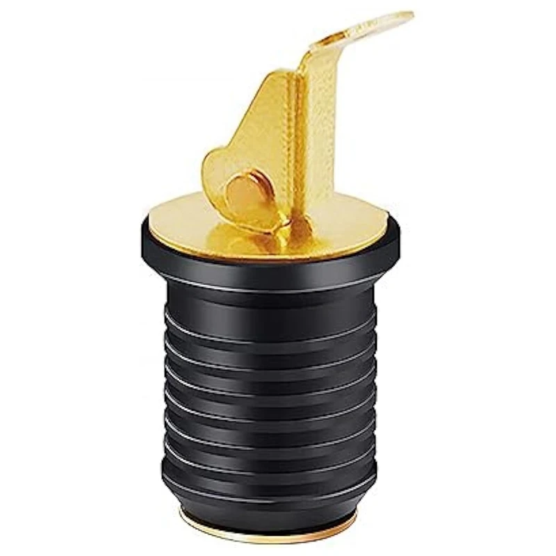 Adjustable Drain Plug With Snap Handle Brass Rubber Locking Drain Plug Parts Boat Accessories