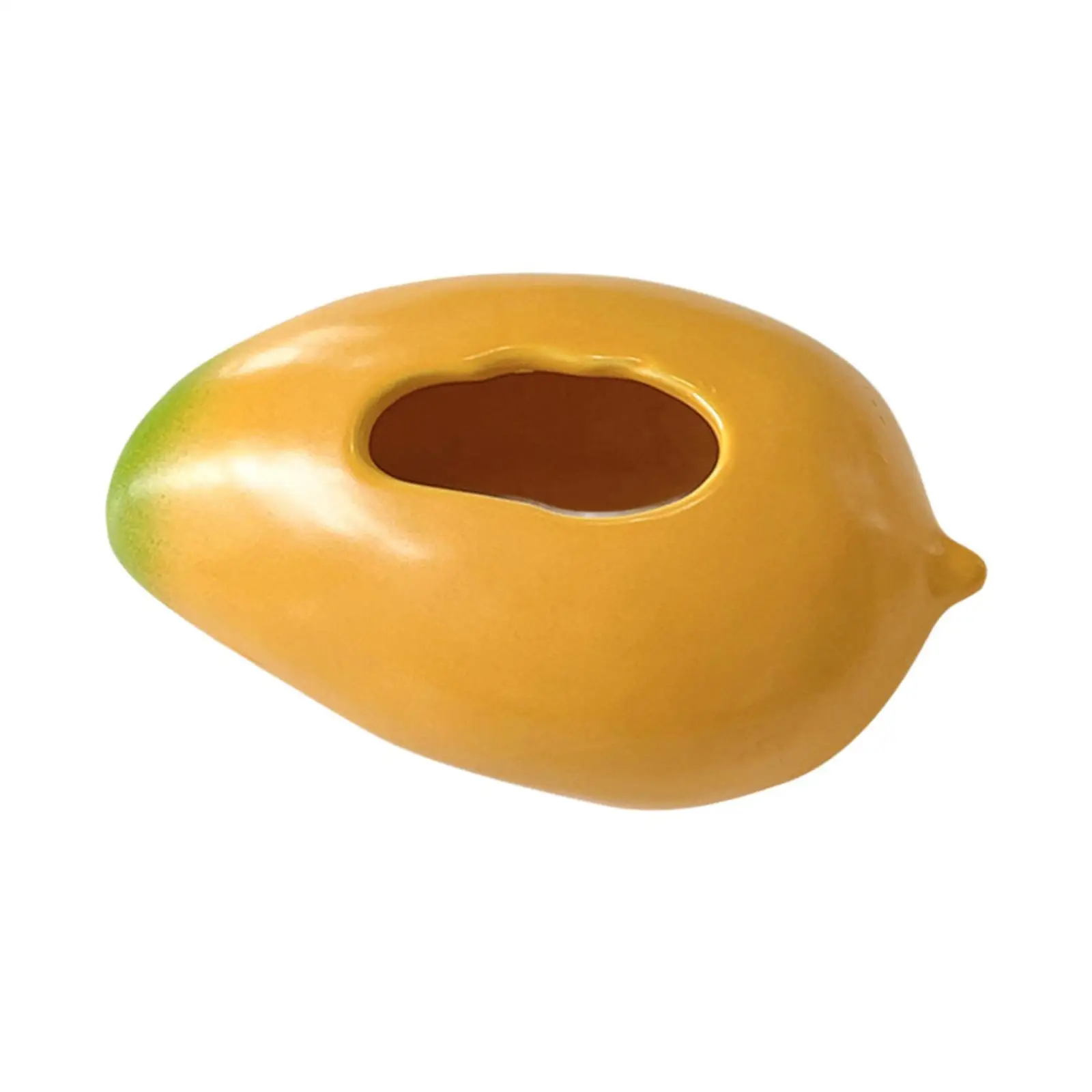Mango Shaped Ceramic Vase Plant Pot Decoration Storage Display Indoor Floral Arrangements Propagation Vase for Fireplace Desk