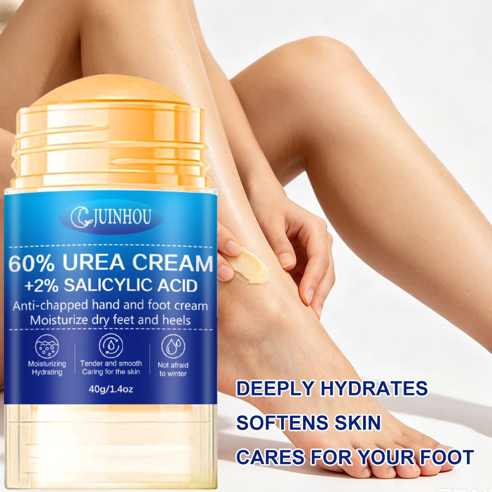 JUINHOU 40g Foot Stick 60% Urea 2% Salicylic Acid Exfoliation And Calluses Callus Portable Dry Crack Heel Repair Pedicure Care view 5